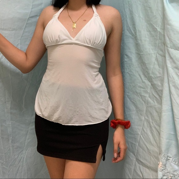 Vintage y2k white tie top! - Picture 3 of 5